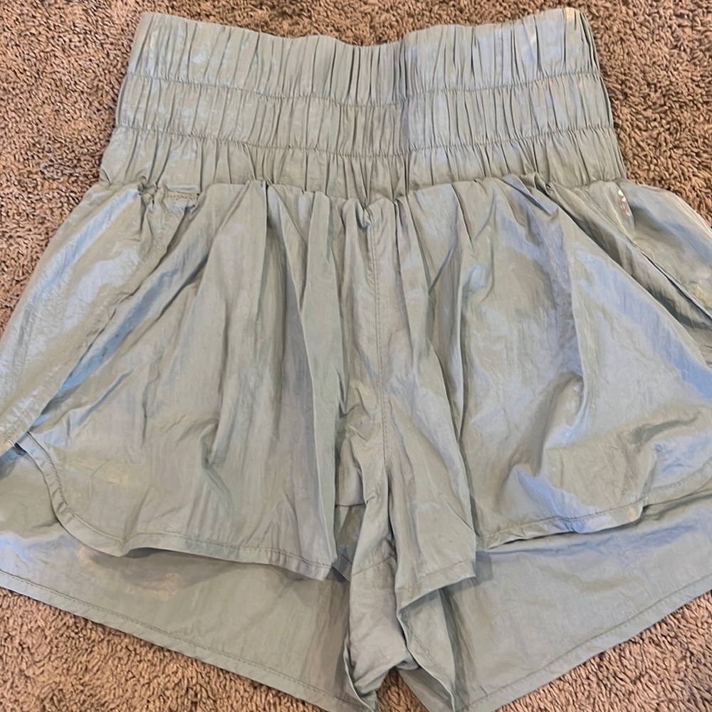Green Free People Movement Shorts